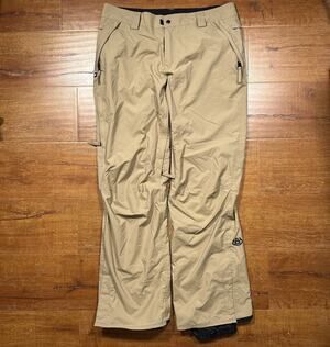 686 Snowboard Pants Mens L Beige infiDRY 5K Waterproof Ski Mountain Thermal 4